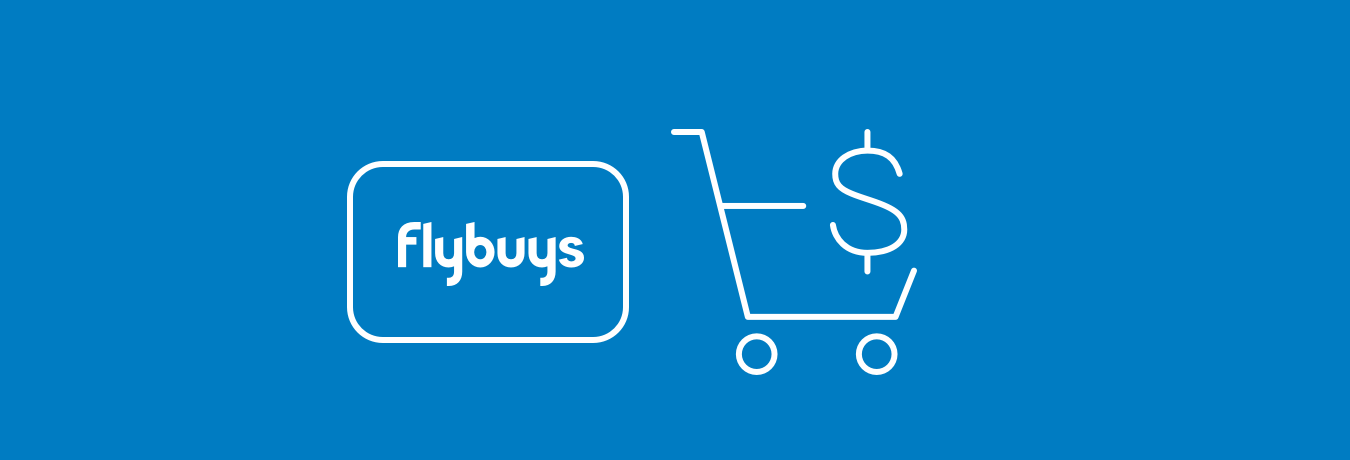 Flybuys card icon and a trolley icon Flybuys card icon and a trolley icon