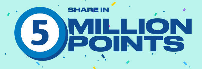 Join for health. Score on points wealth. Share in 5 million points
