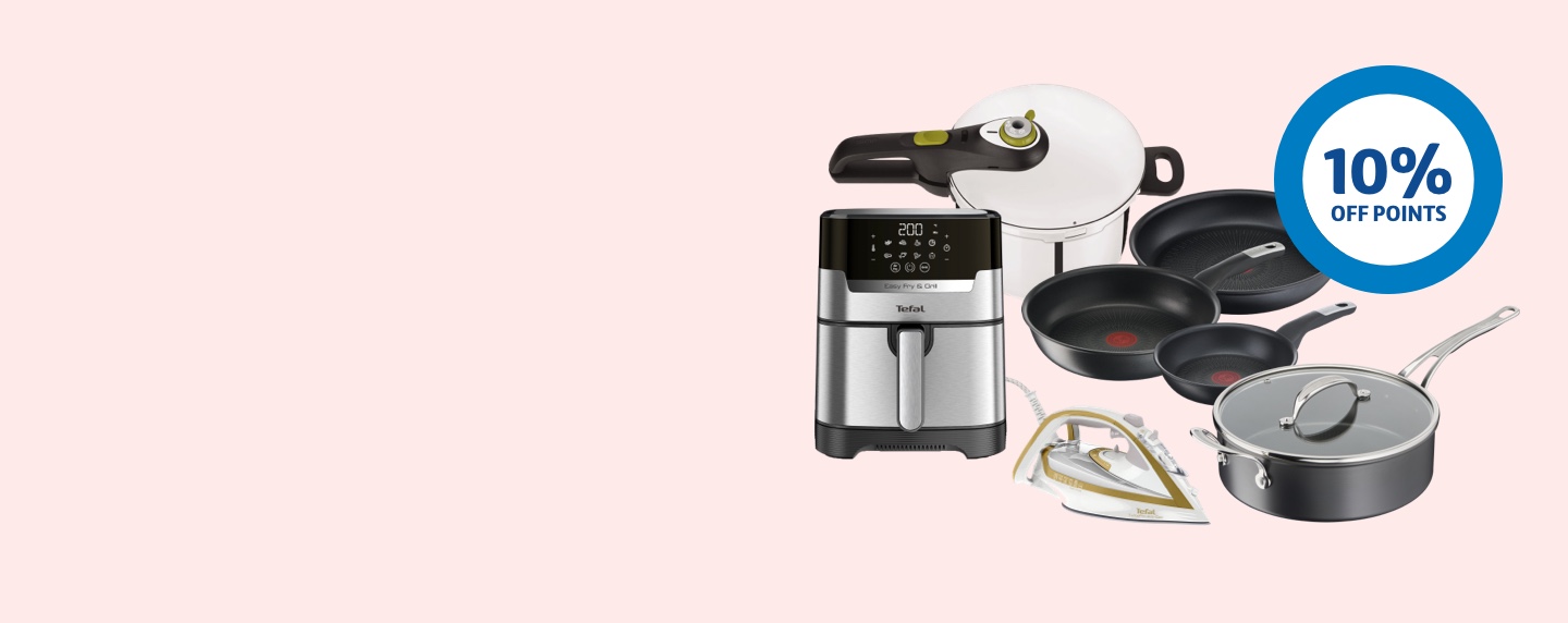 Get 10% off points on all Tefal rewards 