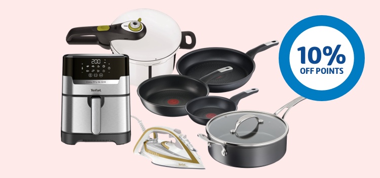 Get 10% off points on all Tefal rewards 