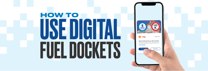 How to use digital fuel dockets with digital fuel docket activated on flybuys app
