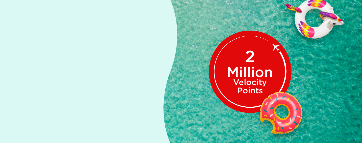 2 million velocity points roundel surrounded by two floaties