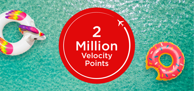 2 million velocity points roundel surrounded by two floaties