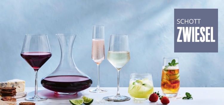 Assortment of Schott Zwiesel drinking glasses