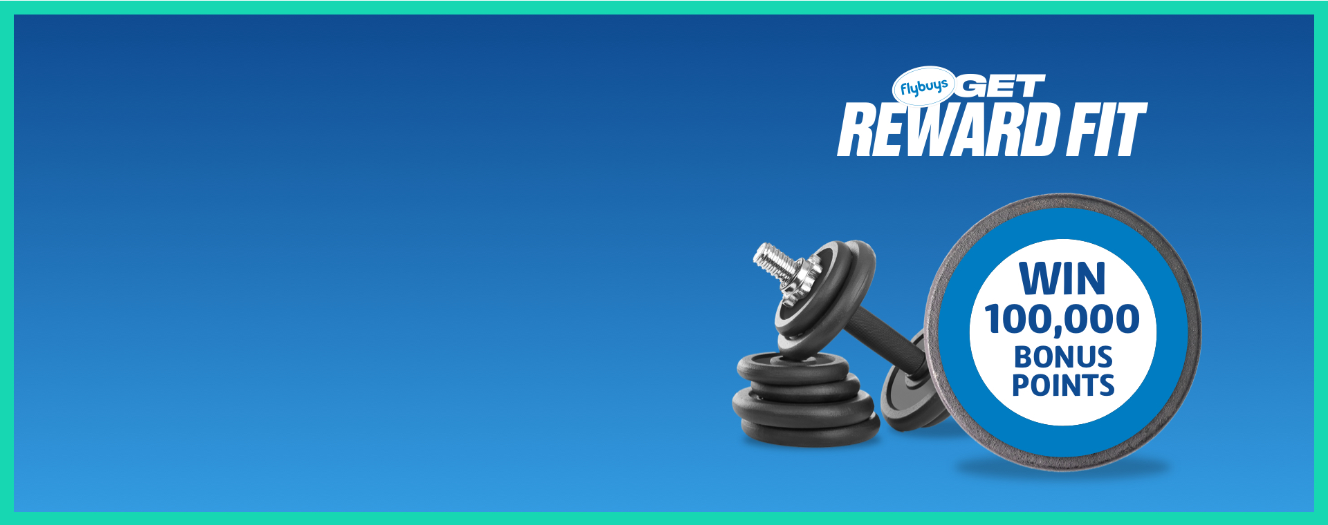 Win 100,000 bonus points roundel by hand weights