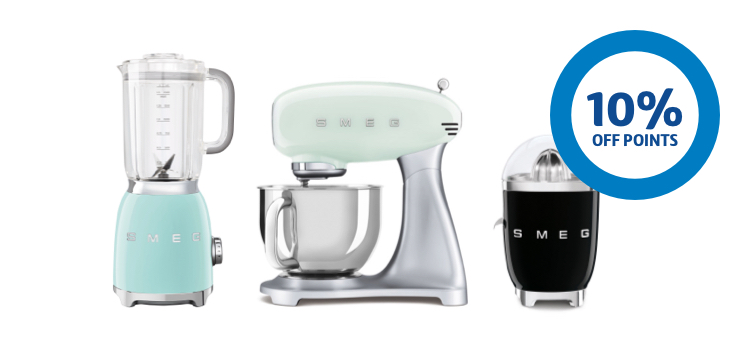 10% off points roundel by Smeg appliances