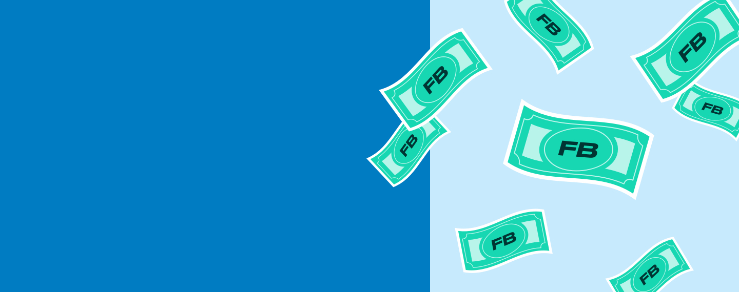 Flybuy Dollars on blue background