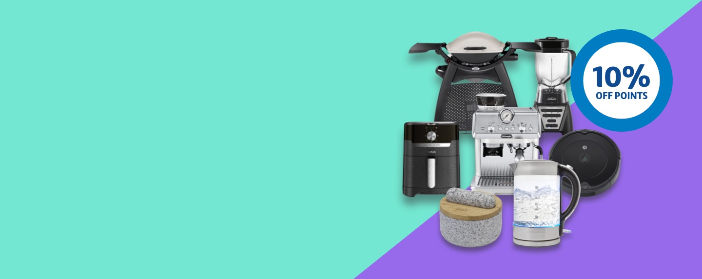 Household appliances next to 10% off points roundel