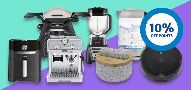 Household appliances next to 10% off points roundel