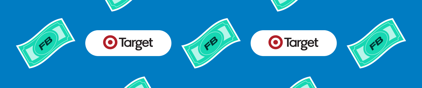 FB $ and Target logo