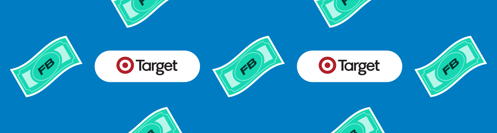 FB $ and Target logo