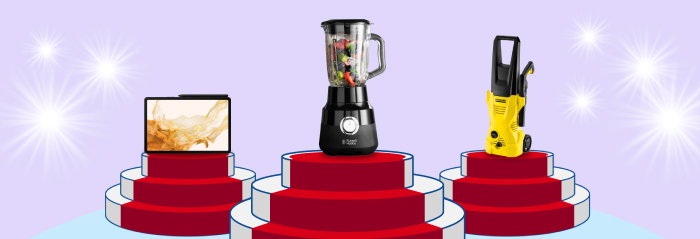 Our most popular Rewards Store products of 2022 Top 3 Rewards products on winner's stand