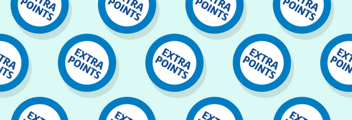 How to get more points with offers Group of extra points roundels