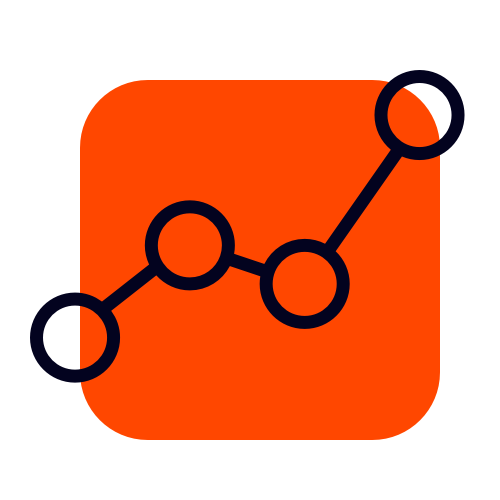 Nodes on orange background