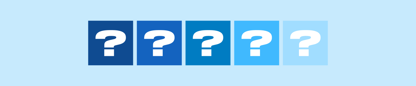 Row of question marks