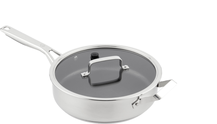 26cm Non-stick Sauté Pan with Glass Lid