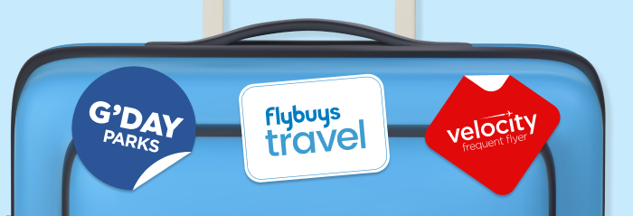 How to holiday with points Blue suitcase with Flybuy Travel partners