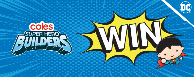 Coles Super Hero Builders flying around 'win'