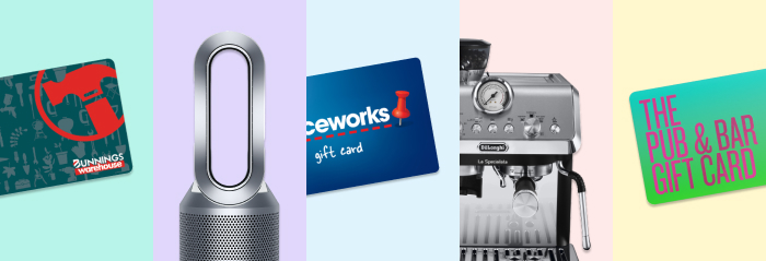 Top rewards with the Flybuys 50 Row of gift cards and appliances