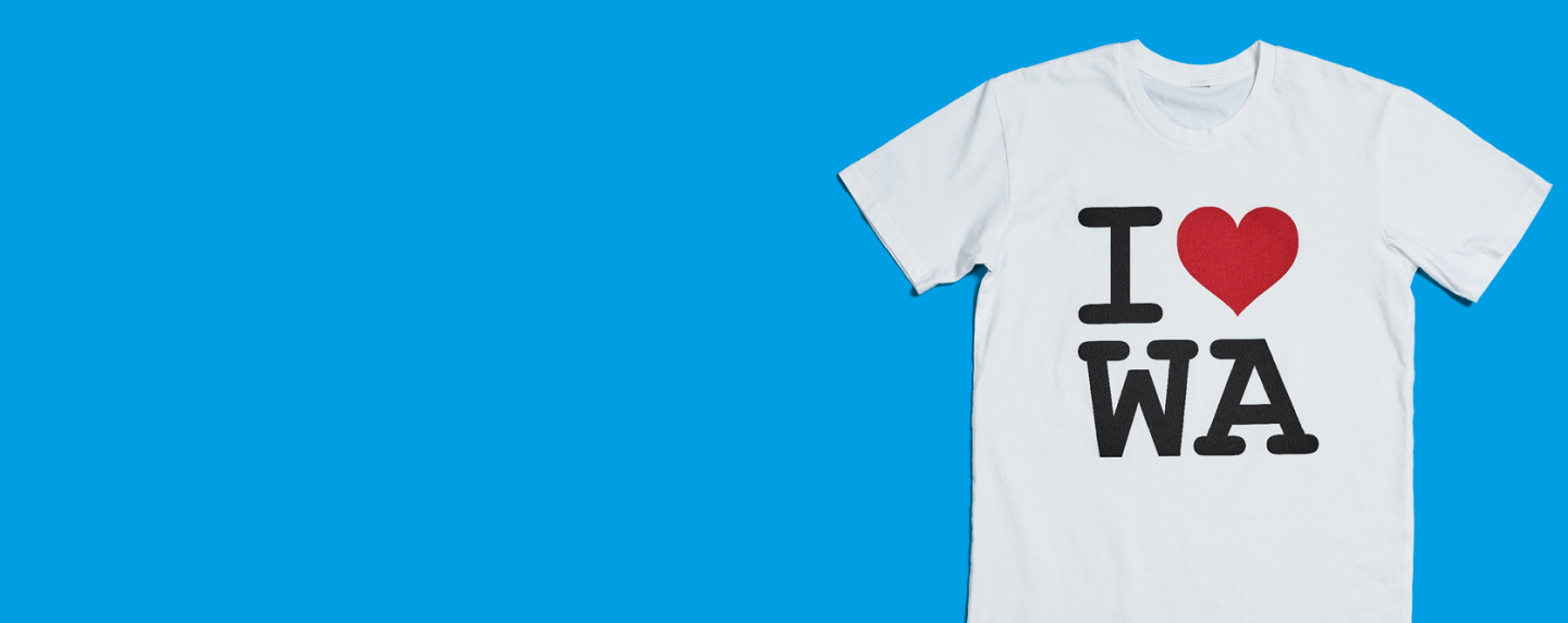 I heart WA tshirt