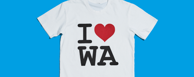 I heart WA tshirt