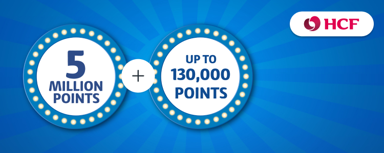 Share in 5 million points with HCF