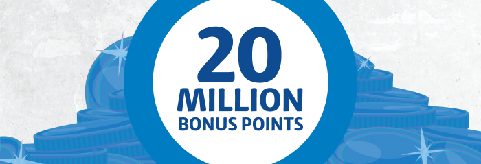 Shop and scan for your chance to win 20 million points