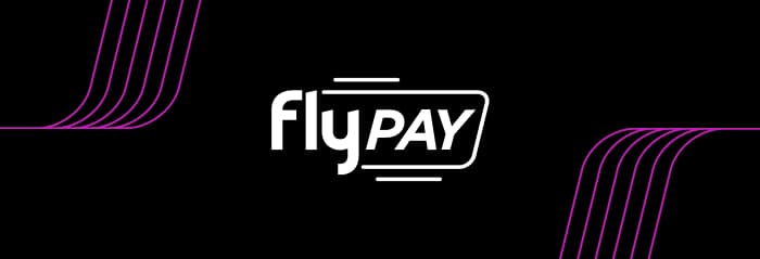 How to check out with flypay flypay logo on black background