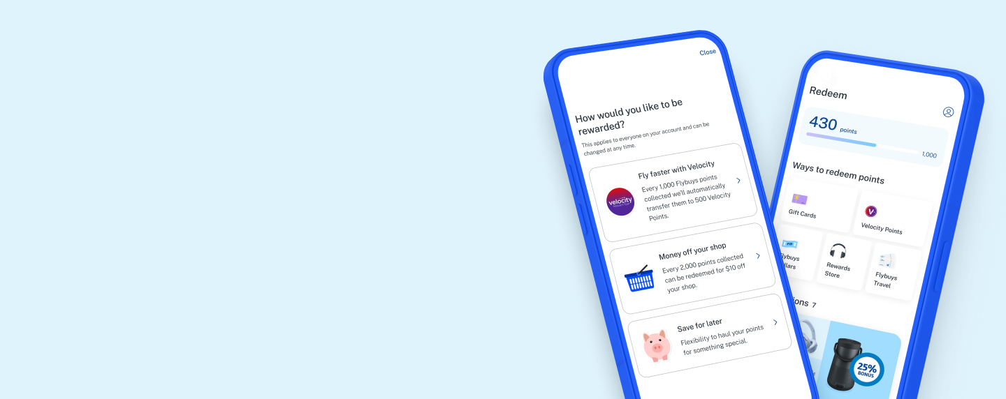 Reward and redeem with the Flybuys app