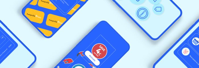 How to up your Flybuys game on the app Group of smartphones featuring Flybuys cards on screen