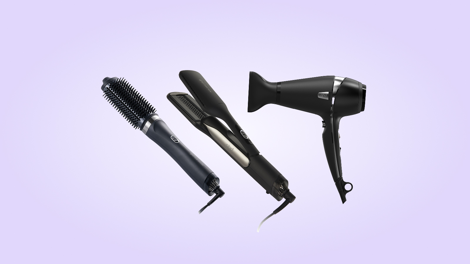 Trio of ghd styling products