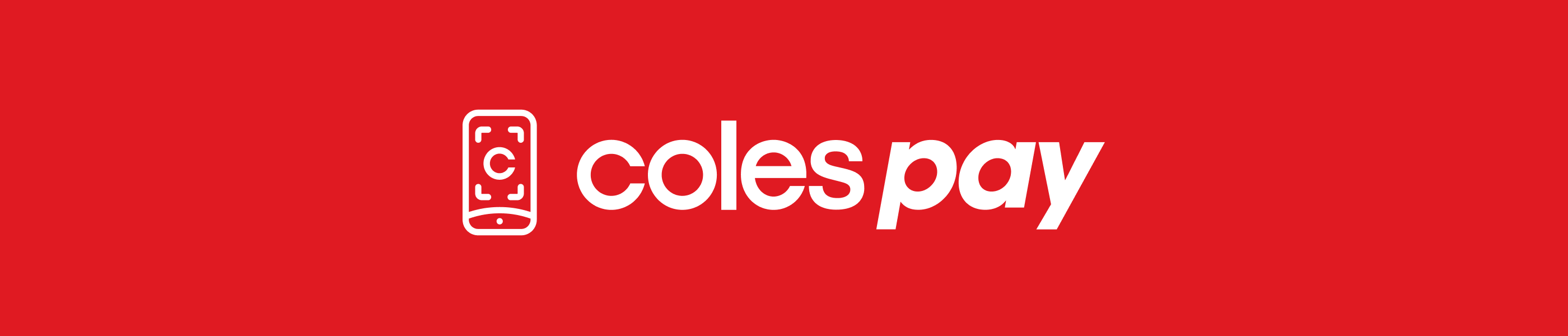 colespay logo on a red background